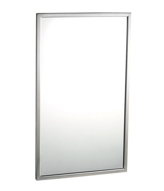 The Bobrick B-290 Series is a welded-frame mirror series in stainless steel with a satin finish.