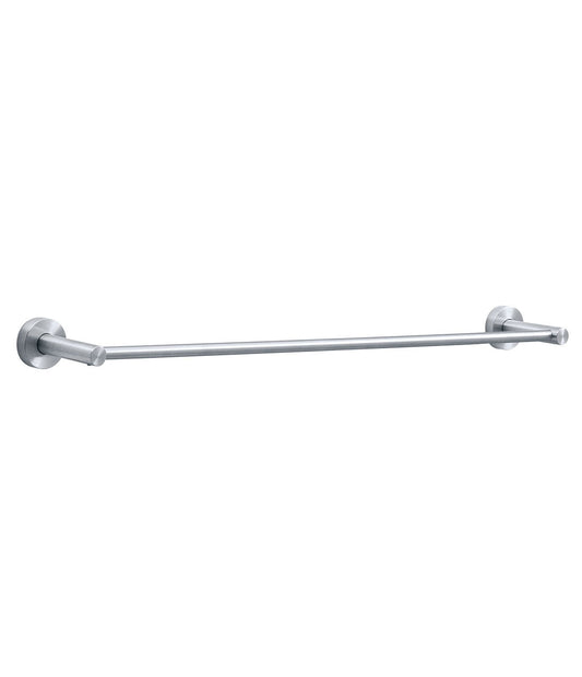 The Bobrick B-545 is a surface-mounted towel bar in stainless steel with a satin finish.