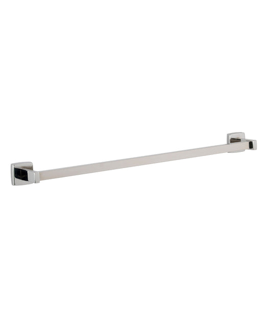 The B-673 Surface-Mounted Towel Bar from Bobrick, in a bright polished finish.