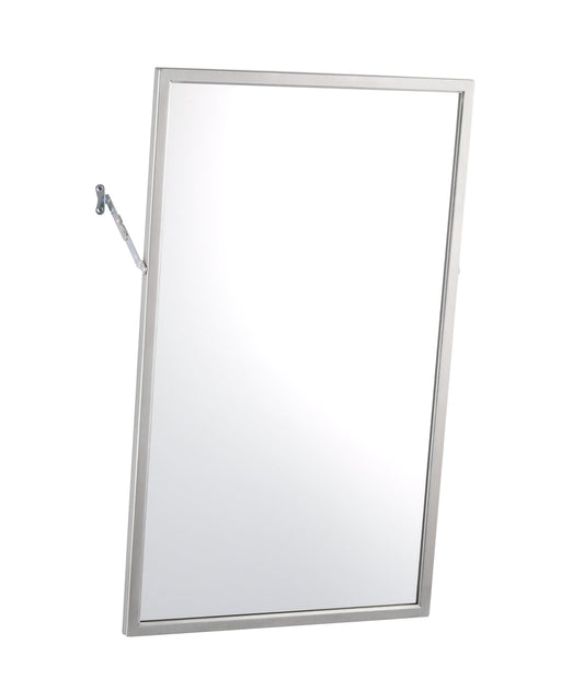 The Bobrick B-294 is an angle-frame tilt mirror that provides full visibility for wheelchair patients.