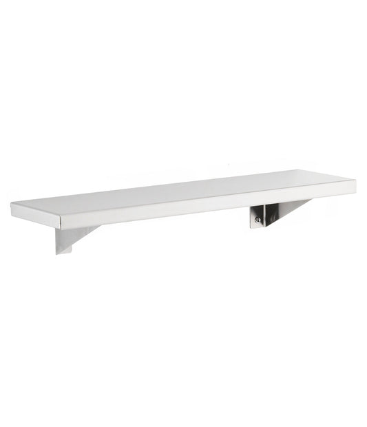 The Bobrick B-295 is a stainless steel shelf with a satin finish.