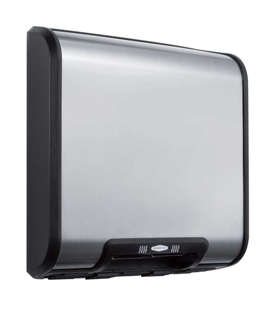 The Bobrick B-7128 is an automatic, ADA-compliant hand dryer. 