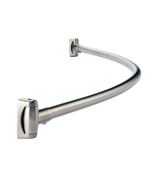 The Bobrick B-4207 is a curved shower curtain rod in stainless steel in 60" and 72" lengths.