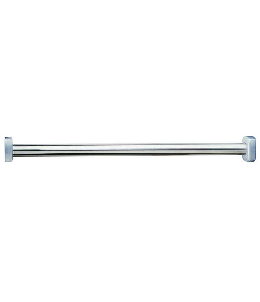 The Bobrick B-6107 is a heavy duty shower curtain rod in stainless steel.