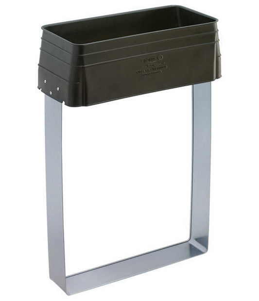The Bobrick B-3944-134 LinerMate waste receptacle liner keeps the garbage bag hidden from view.
