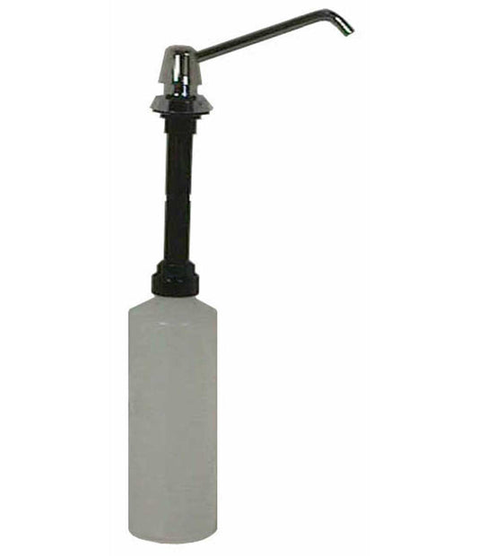 The hand pump of the Bobrick B-823 foaming soap dispenser.