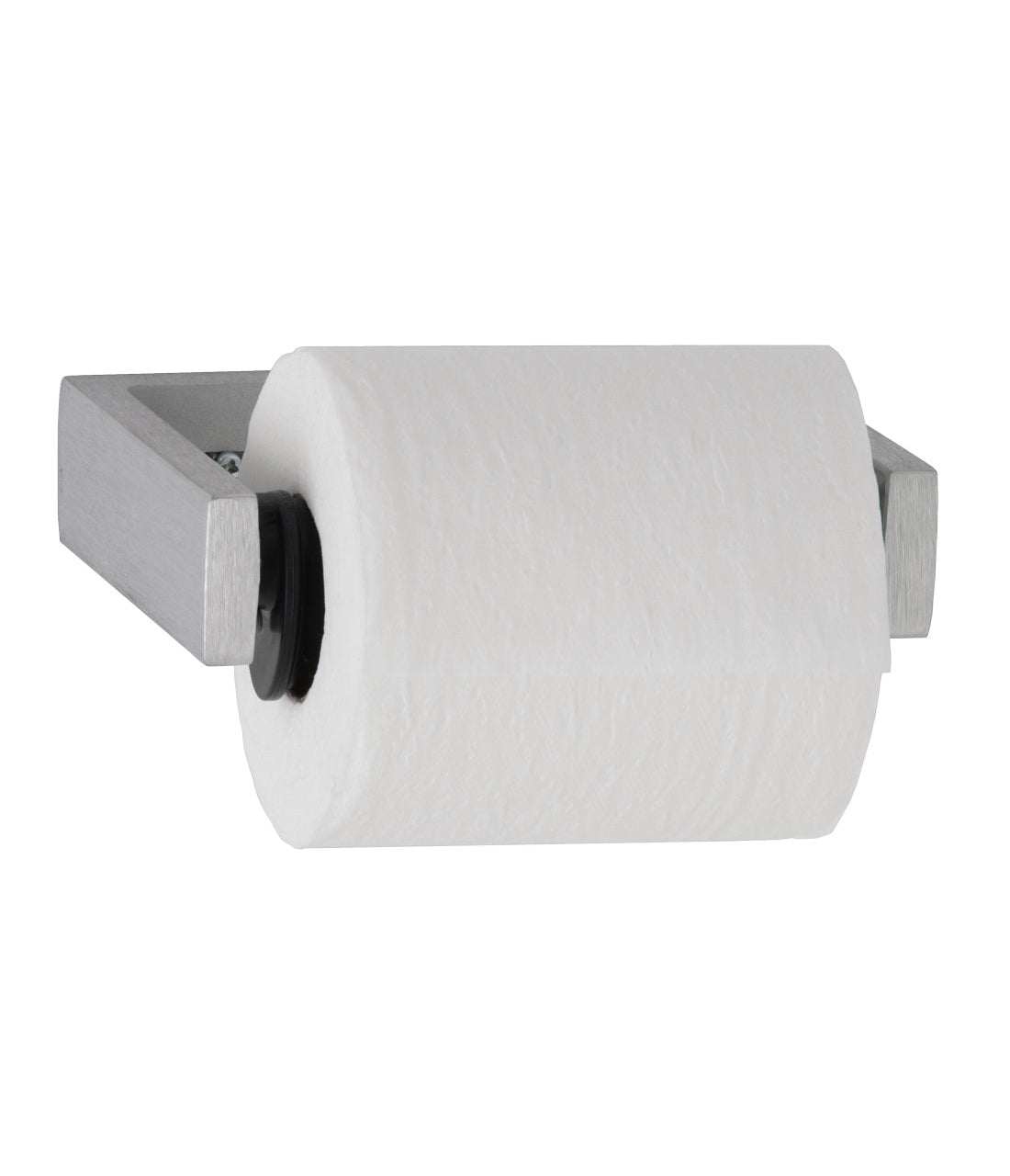 The Bobrick B-273 is a single roll toilet paper dispenser in cast aluminum that has a controlled delivery.